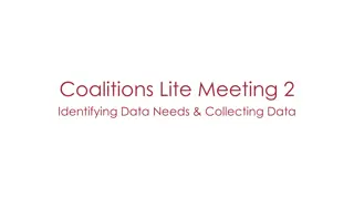 Strategic Planning Meeting: Identifying Data Needs & Prioritizing Issues