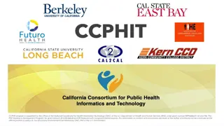 CCPHIT Workforce Development Program in California