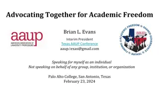 Advocating Together for Academic Freedom - Importance and Principles