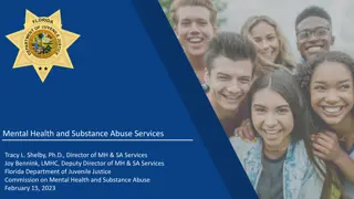 Youth Mental Health and Substance Abuse Services Overview