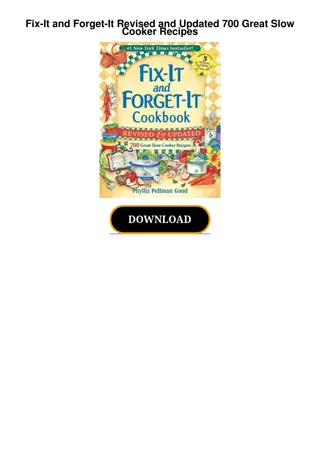 PDF Download Fix-It and Forget-It Revised and Updated 700 Great Slow Cooker Re