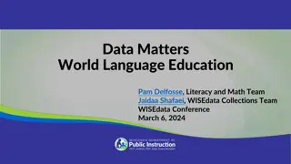 Data Matters World Language Education.