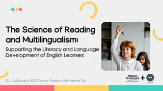 The Science of Reading and Multilingualism: Supporting the Literacy and Language Development of English Learners.