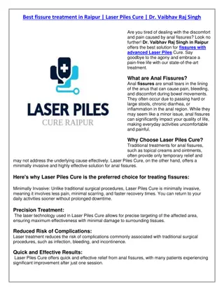 Best fissure treatment in Raipur | Laser Piles Cure | Dr. Vaibhav Raj Singh
