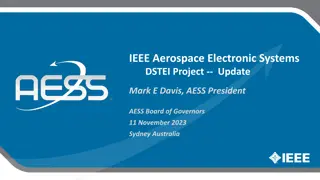 IEEE Aerospace Electronic Systems DSTEI Project Update