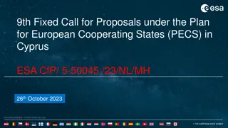 Overview of 9th Call for Proposals under PECS in Cyprus