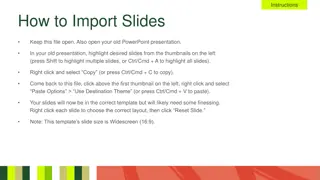 PowerPoint Slides Import Instructions