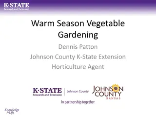 Maximizing Your Warm Season Vegetable Garden