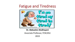 Understanding Fatigue: Definitions, Causes, and Management