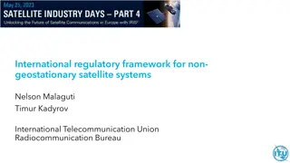 International Regulatory Framework for Non-Geostationary Satellite Systems