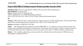 Overview of WRC-2023 Results Relevant for THz Communications Project