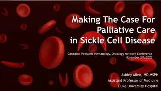 Palliative Care in Sickle Cell Disease: Enhancing Quality of Life