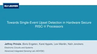 Towards Single-Event Upset Detection in Hardware Secure RISC-V Processors