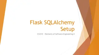 Flask SQLAlchemy Setup for Software Engineering II