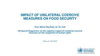 Impact of Unilateral Coercive Measures on Food Security and Human Rights