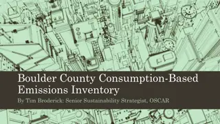 Understanding Consumption-Based Emissions Inventories in Boulder County