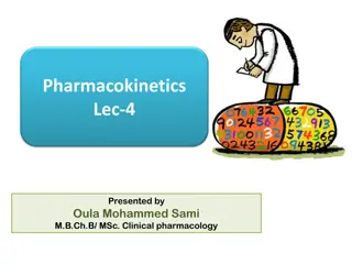 Pharmacokinetics Lecture: Clinical Applications and Dosage Regimens