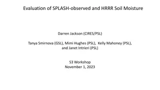 Evaluation of SPLASH and HRRR Soil Moisture Comparison