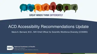 Update on ACD Accessibility Recommendations by NIH Chief Officer