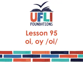 Lesson 95: Learning about the 'oi' and 'oy' Sounds