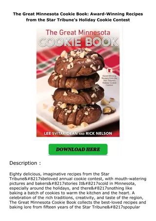 ❤️PDF⚡️ The Great Minnesota Cookie Book: Award-Winning Recipes from the Star Tri