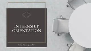 Internship Orientation and Placement Process Overview