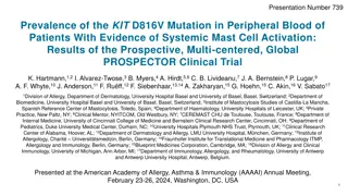 Prevalence of KIT D816V Mutation in Patients with Systemic Mast Cell Activation
