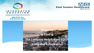 Welcome to ESHT & The Conquest Hospital and EDGH