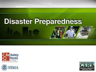 Internal Disaster Preparedness in Berkeley: Basic Guidelines
