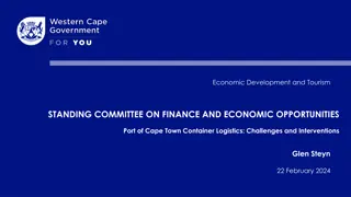 Challenges and Interventions in Port of Cape Town Container Logistics