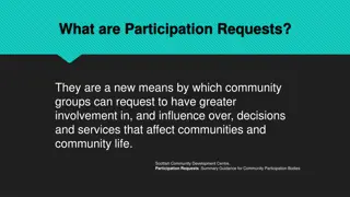 Understanding Participation Requests in Community Development