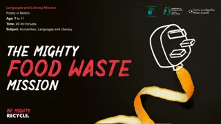 Poetry in Motion: Transforming Food Waste into Power