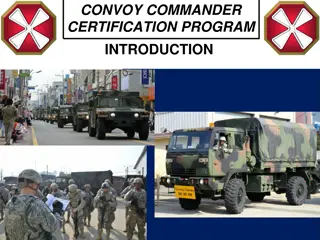 Convoy Commander Certification Program Overview