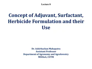 Understanding Adjuvants and Herbicide Formulation in Agriculture