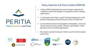 PERITIA: Exploring Trust in Policy Expertise for Public Impact