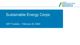 Sustainable Energy Corps: Empowering Students to Drive Environmental Solutions
