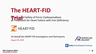Efficacy and Safety of Ferric Carboxymaltose for Heart Failure with Iron Deficiency