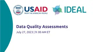 Data Quality Assessments
