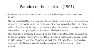 Understanding the Paradox of Plankton and Biodiversity Correlates