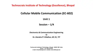 Cellular Mobile Communication in Electronics & Communication Engineering - Technocrats Institute of Technology