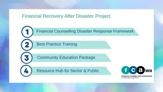 Financial Recovery After Disaster Project: Comprehensive Framework for Community Resilience