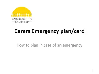 Creating an Emergency Plan for Carers: Why and How to Prepare