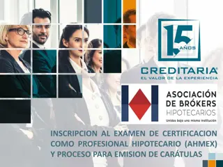 Certification Exam Registration Process for Professional Mortgage Brokers