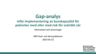 Implementation Gap Analysis for Patient Care Strategies in Sweden