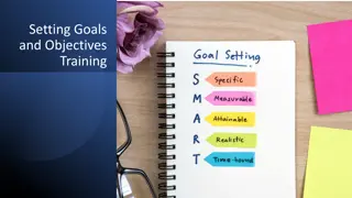 Effective Goal Setting and Objectives Training