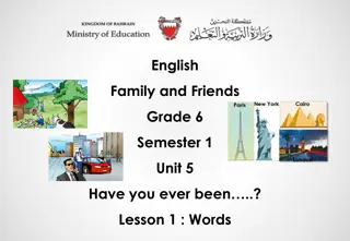 Vocabulary Lesson on Places for Grade 6 Students