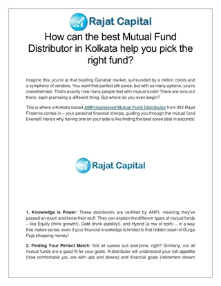 How can the best Mutual Fund Distributor in Kolkata help you pick the right fund