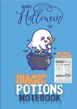 ❤(⚡Read⚡)❤ Magic Potions Notebook: 100 pages to complete with your deliciou