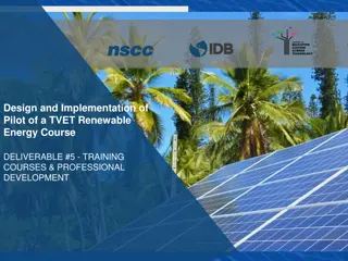 PV Installation Labs for TVET Renewable Energy Course