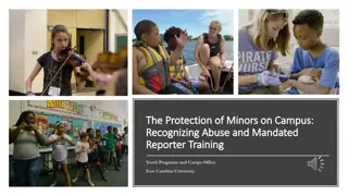 Protection of Minors on Campus: Recognizing Abuse & Reporting Training